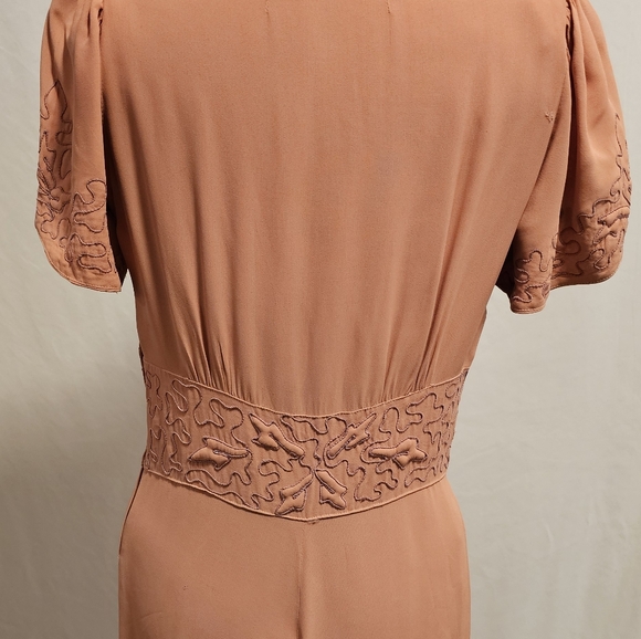Vintage Dusty Rose Colored Dress - Picture 6 of 7